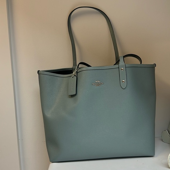 Coach Blue Tote Bag - Picture 1 of 8